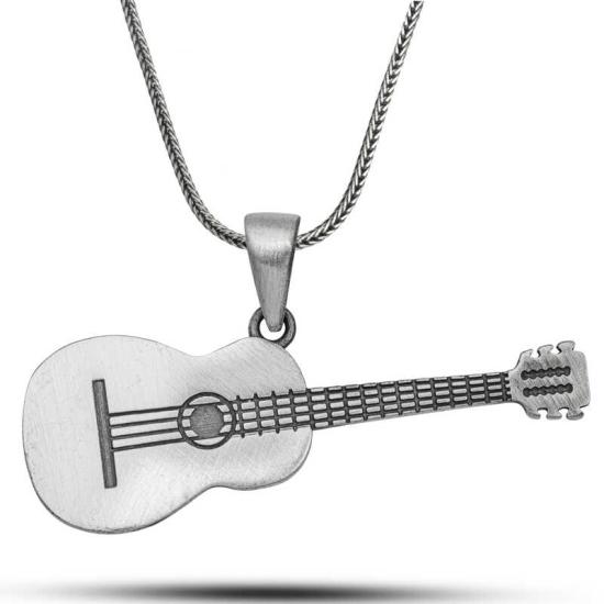 ​Gümüş Gitar Kolye